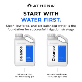 Athena Blended Balance close-up shows a clear, sediment-free formula for precise dosing.