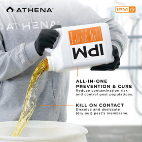 Athena IPM powdery-mildew-spray protects leaves from powdery mildew.