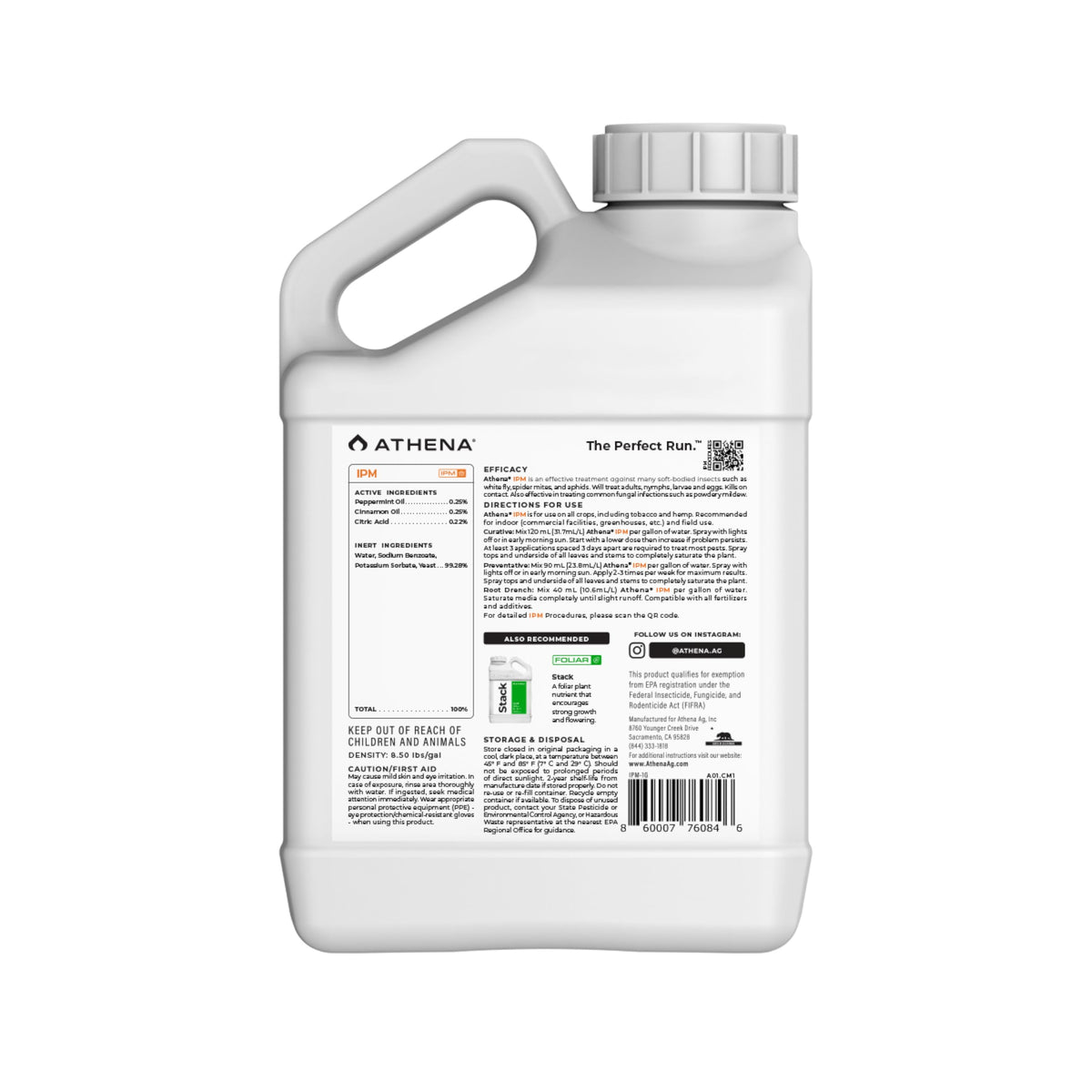Athena IPM spider-mites-attack shows rapid contact action on infested foliage.