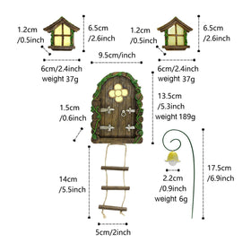 atibi fairy door with flowers brightens pots and terrariums