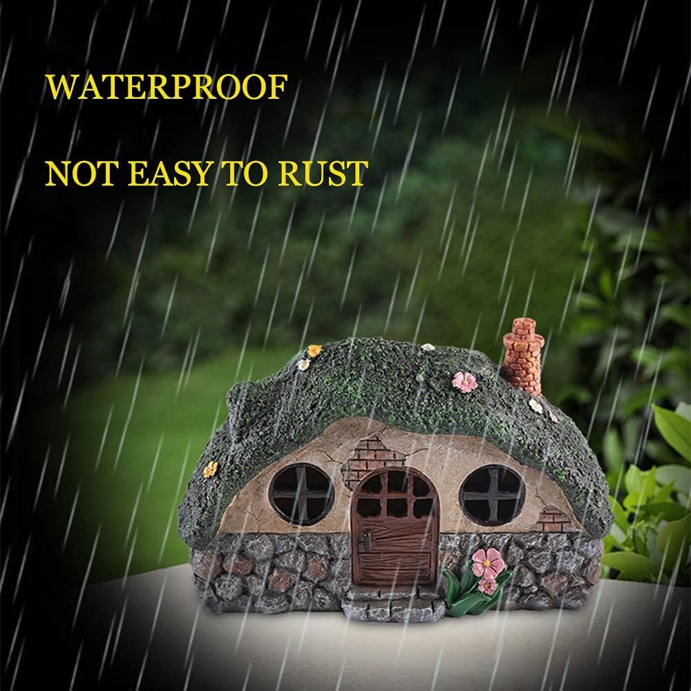 ATIBI Fairy Garden Decor brightens pathways with a cottage-inspired touch.