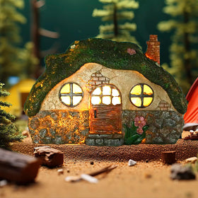 ATIBI Fairy Garden Statue House adds whimsy to outdoor spaces for charming yard displays.