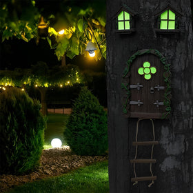 atibi outdoor fairy display complements patios with a soft glow