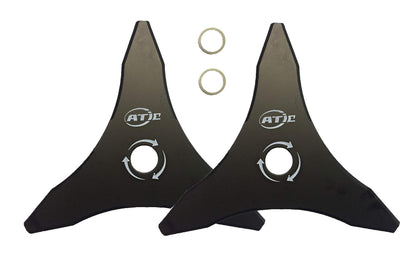 ATIE 10-inch 3T blade on arbor for heavy clearing