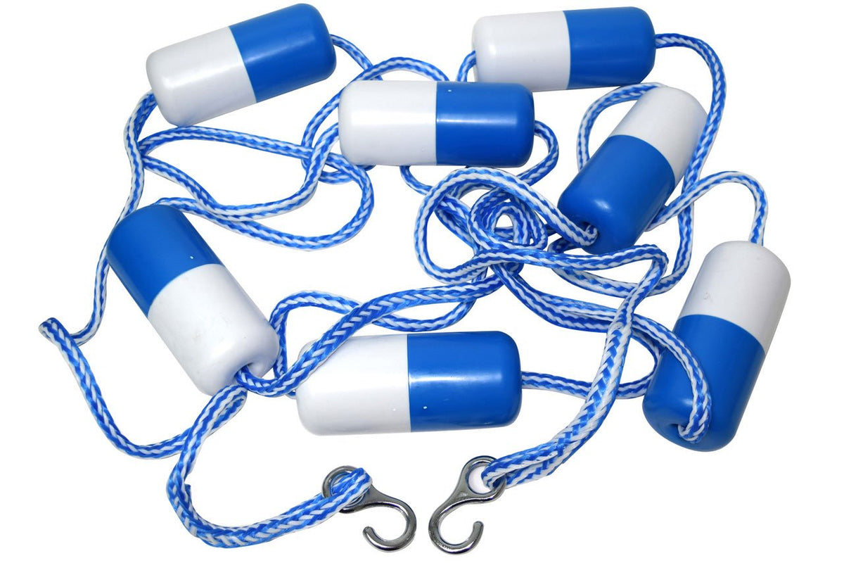 ATIE 18ft pool safety divider rope with hooks marking deep and shallow ends for visibility