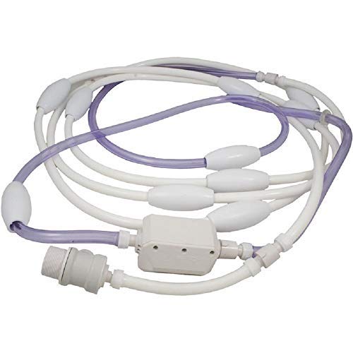 ATIE white swivel on pool cleaner enables smooth hose movement