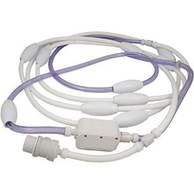 ATIE white swivel on pool cleaner enables smooth hose movement
