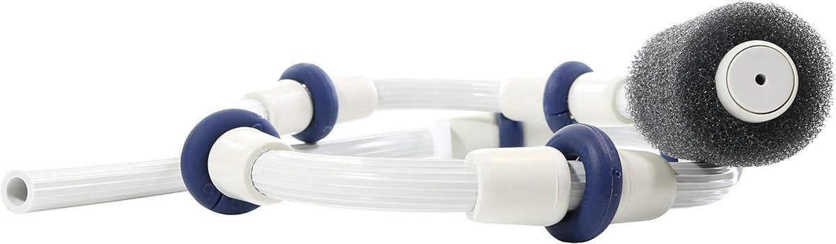 ATIE tail scrubber included for thorough edge and corner debris removal