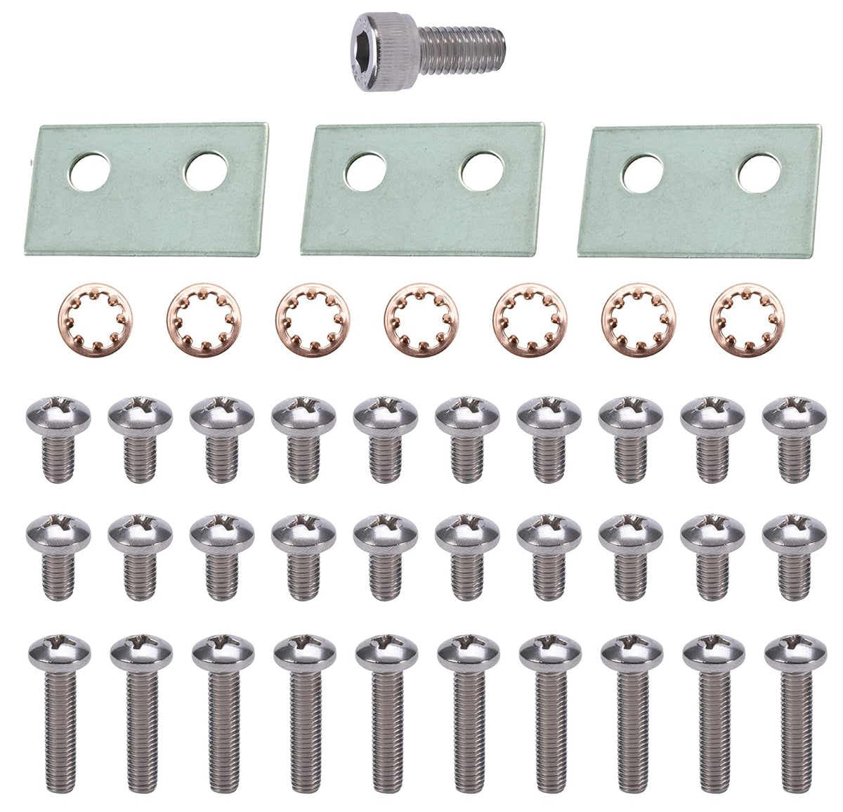 ATIE Complete 280 pool cleaner hardware kit with screw assortment for reliable maintenance.
