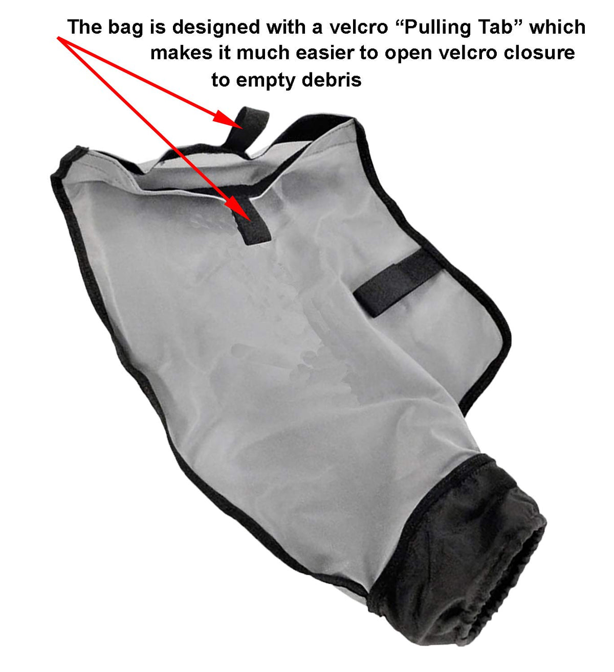 ATIE debris bag collar-attachment demonstrates easy retrofit with existing collar