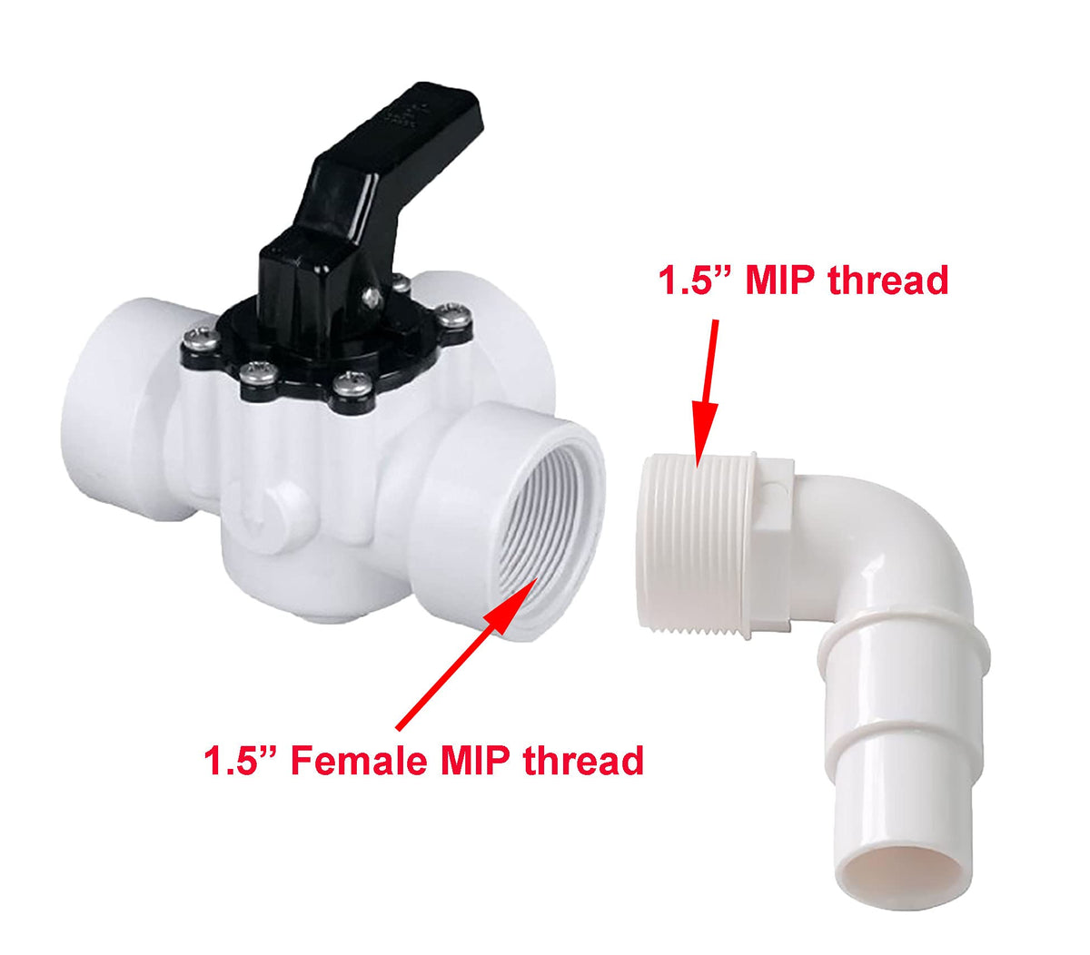 ATIE elbow adapter compatible with SPX1105Z4, for seamless pool equipment connections.