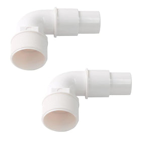 ATIE elbow hose adapter for pools enables easy 90-degree hose routing.