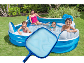 ATIE fountain leaf skimmer net clears leaves from water features smoothly