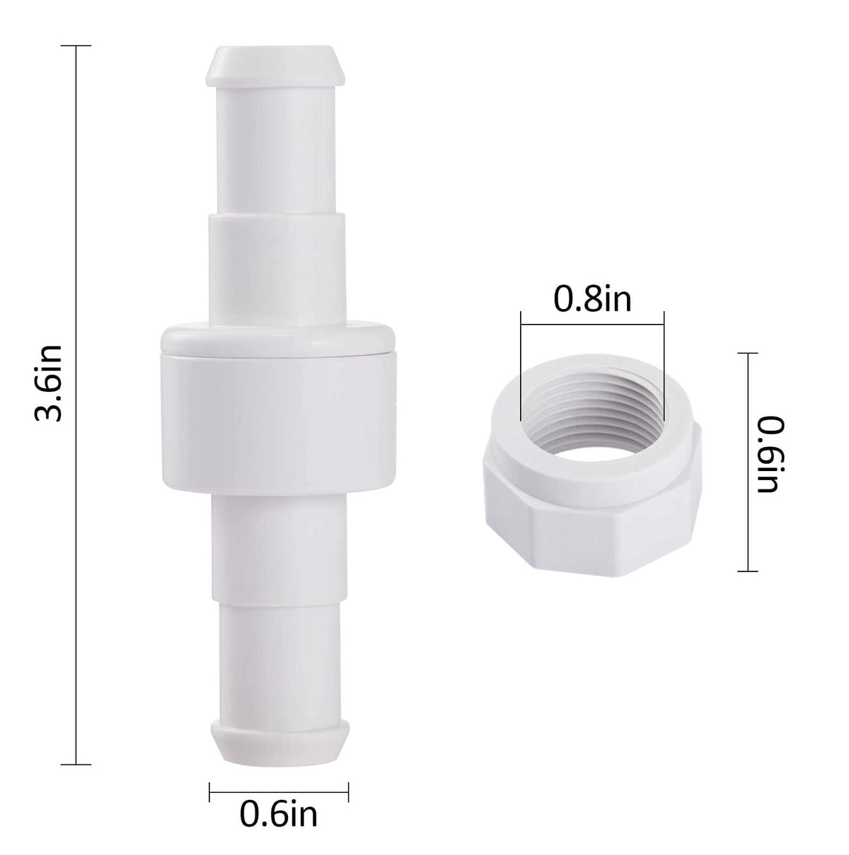 ATIE hose nut D15 for Polaris 280/380/180, tight fit
