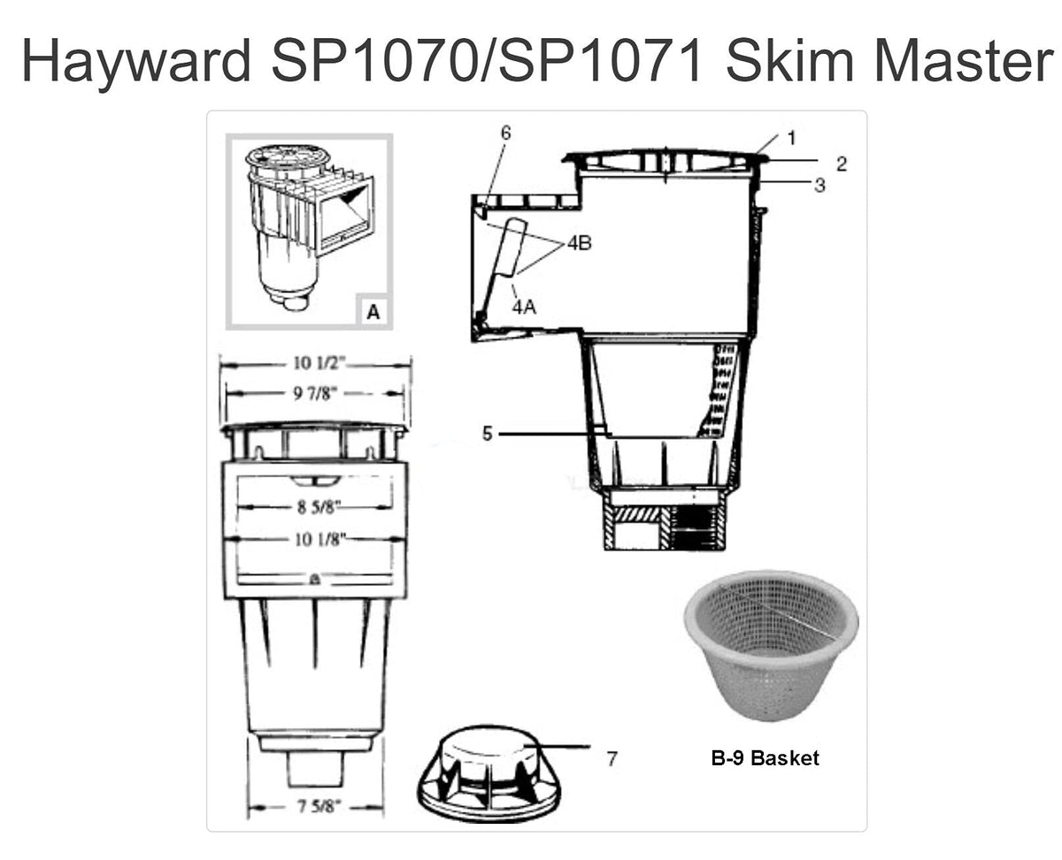 ATIE debris-capture skimmer basket in pool for easy maintenance