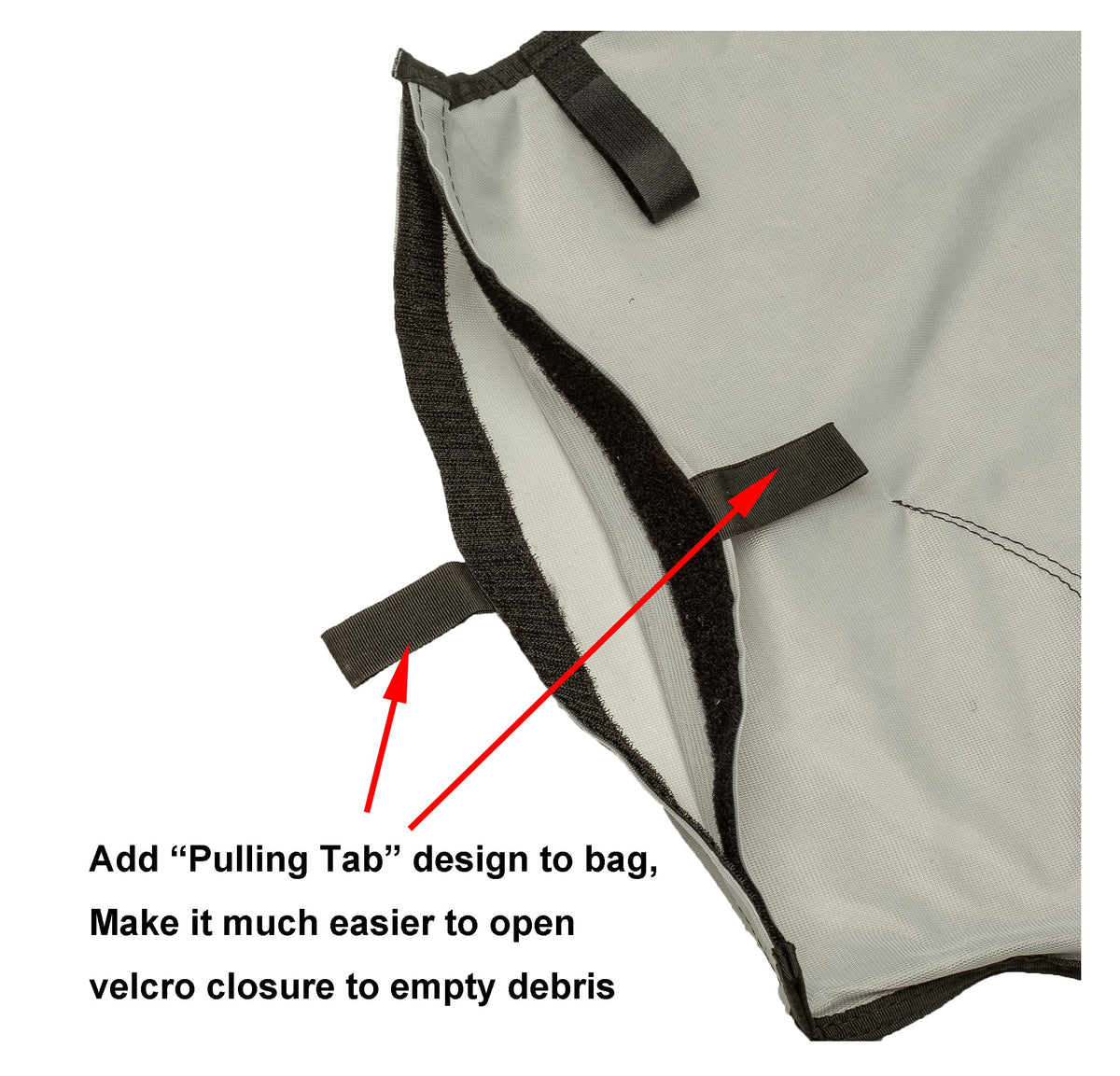 ATIE LL105PM compatible mesh bag helps catch sand and silt efficiently.