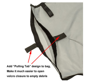 ATIE LL105PM compatible mesh bag helps catch sand and silt efficiently.
