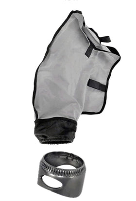 ATIE opened-view of bag emphasizes easy debris emptying