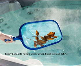 ATIE pond leaf skimmer net gathers leaves and debris from pond surfaces