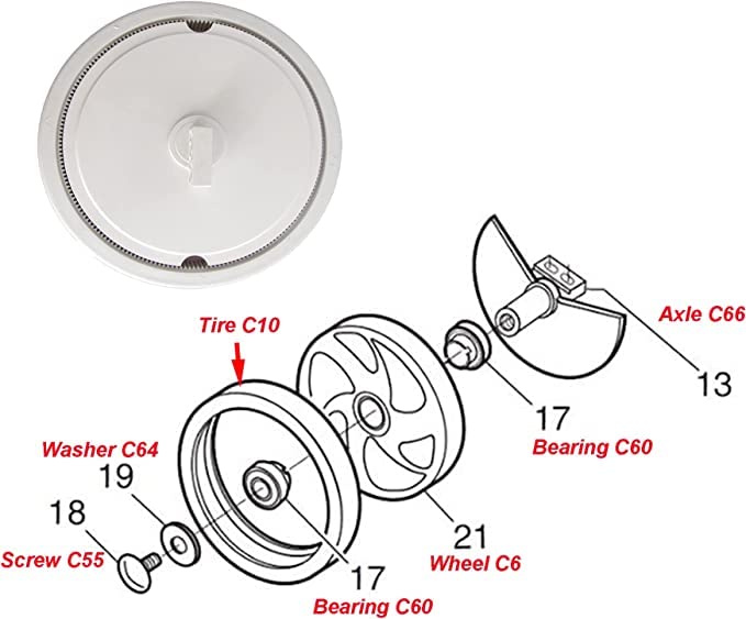 ATIE ball bearings C60 ensure quiet, durable rotation during cleaning