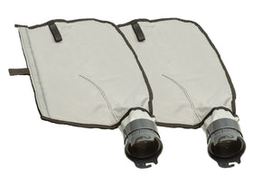 ATIE pool cleaner gray mesh bag with Velcro closure for secure debris containment.