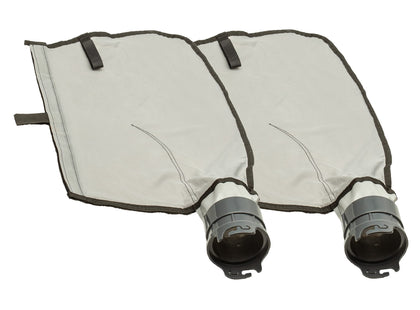 ATIE pool cleaner gray mesh bag with Velcro closure for secure debris containment.