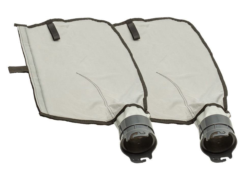 ATIE pool cleaner gray mesh bag with Velcro closure for secure debris containment.