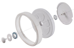 ATIE large wheel C6 assembly for Polaris 280 enhances stability on pool floors