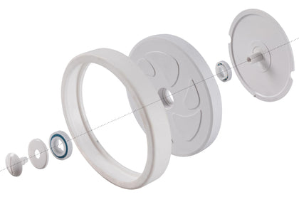 ATIE large wheel C6 assembly for Polaris 280 enhances stability on pool floors