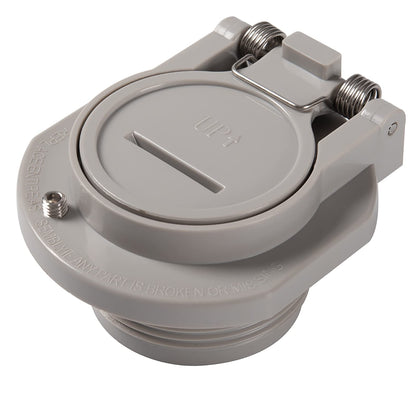ATIE free-rotation snap-lock wall fitting secures pool cleaner hose.