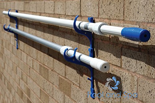 ATIE pool hanger chemical-resistant frame supports skimmers and brushes without wear.