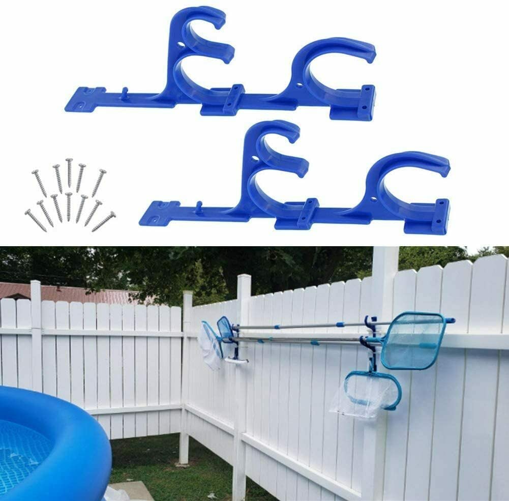 ATIE pool hanger easy-installation helps secure tools on decks or fences.