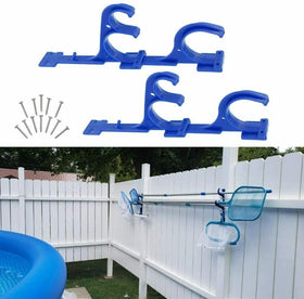 ATIE pool hanger easy-installation helps secure tools on decks or fences.