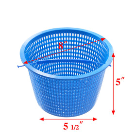 ATIE B9 side-view pool skimmer basket capturing leaves