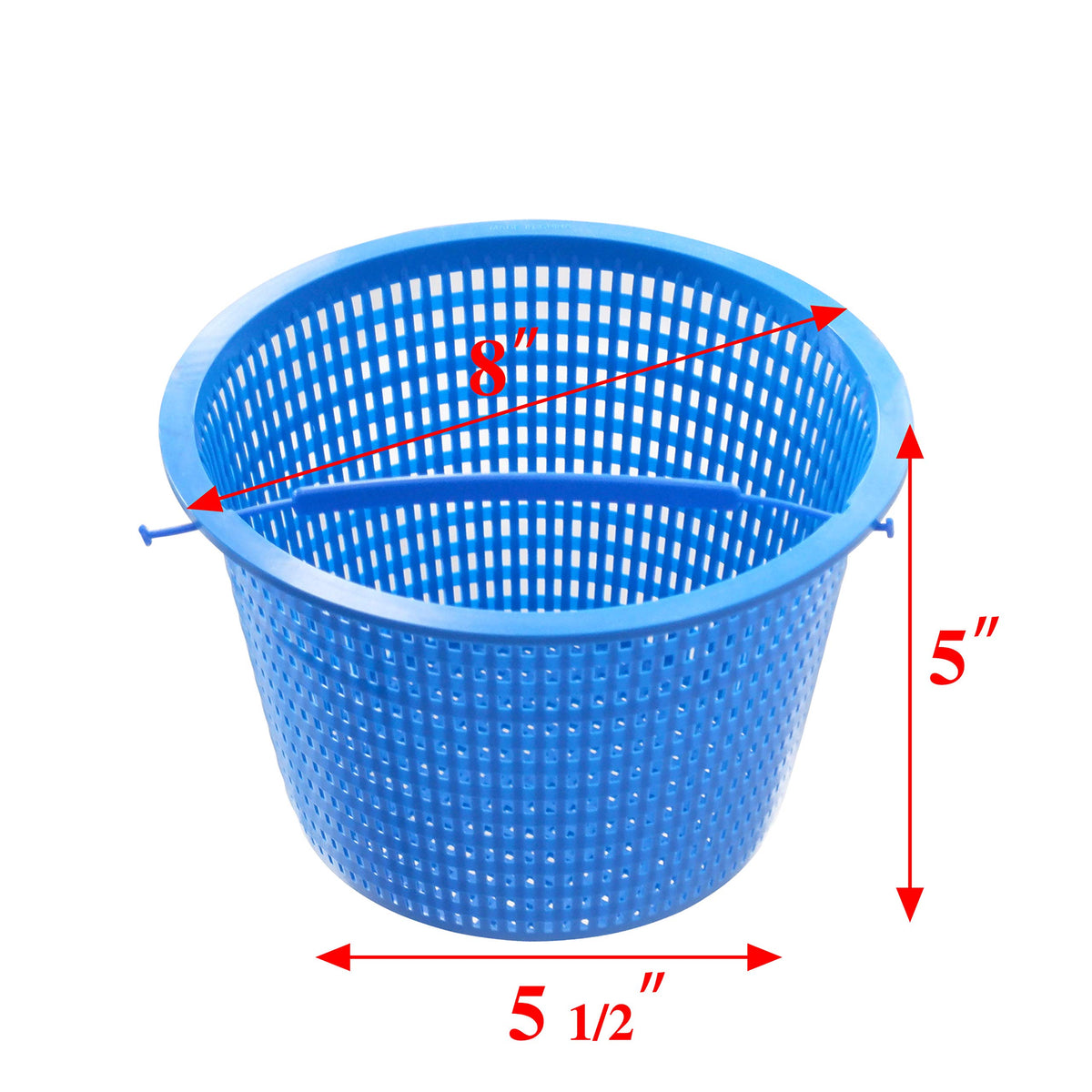 ATIE pool skimmer basket top view highlighting wide opening for debris intake