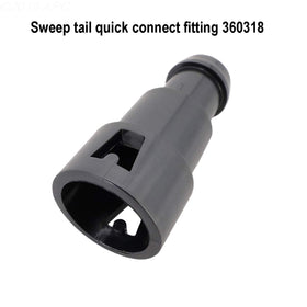 ATIE quick-connect fitting 360318 enables quick setup for pool cleaning.