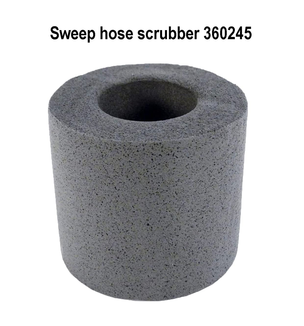 ATIE scrubber 360245 in action to loosen debris on floors and walls.