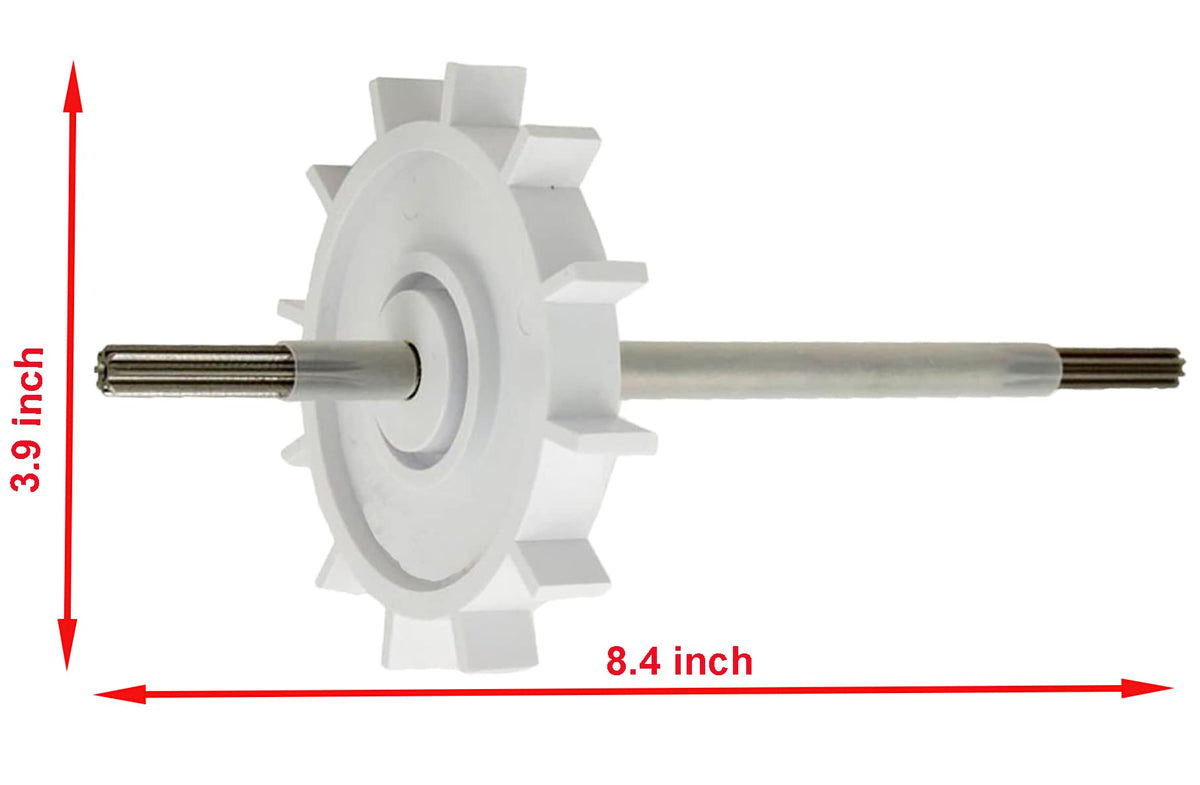 Stainless steel axle in ATIE assembly offers lasting pool cleaning durability.