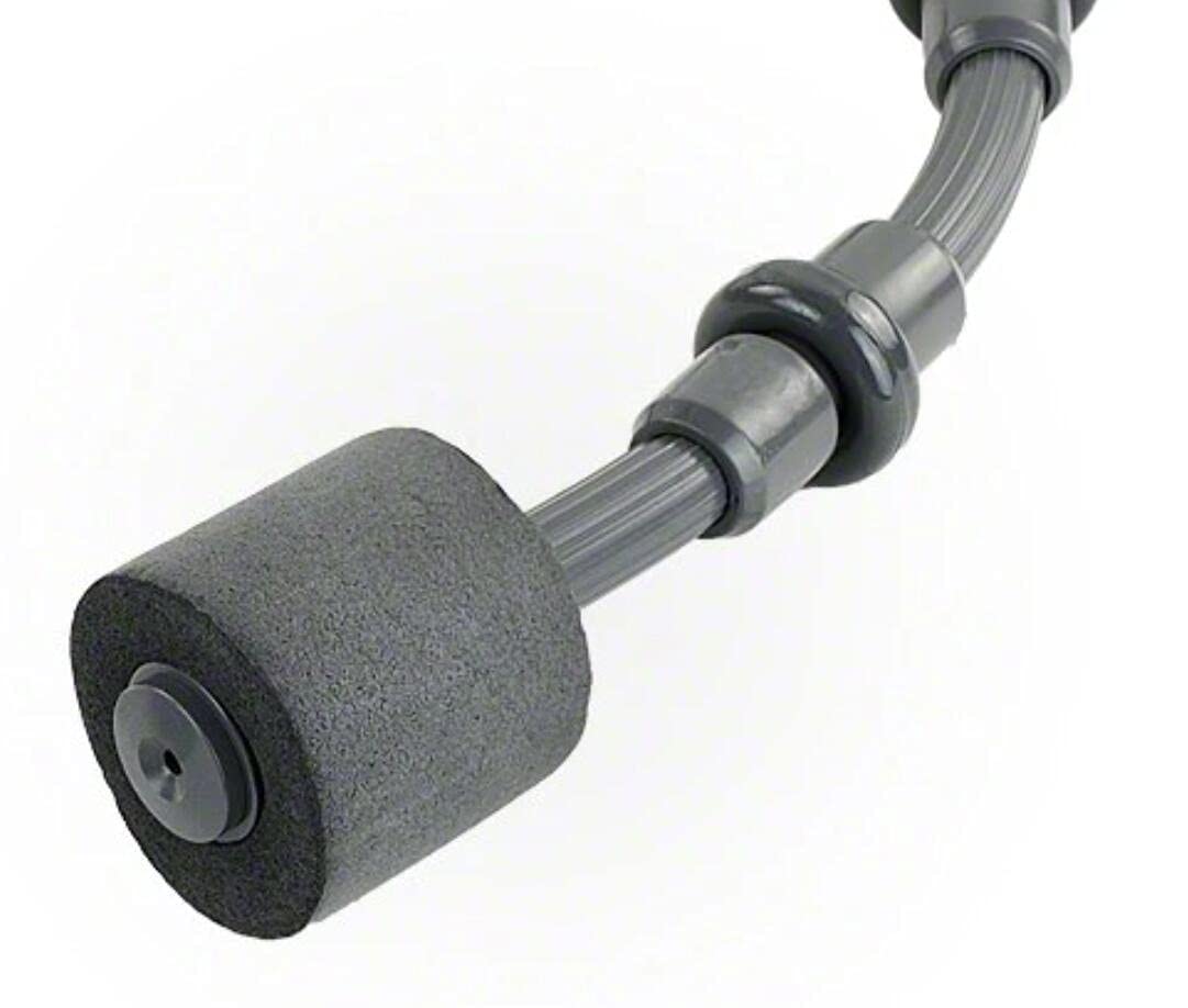 ATIE sweep hose assembly in pool showing extended reach and smooth motion.