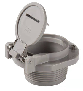 ATIE vacuum lock safety wall fitting demonstrates auto-close during idle.