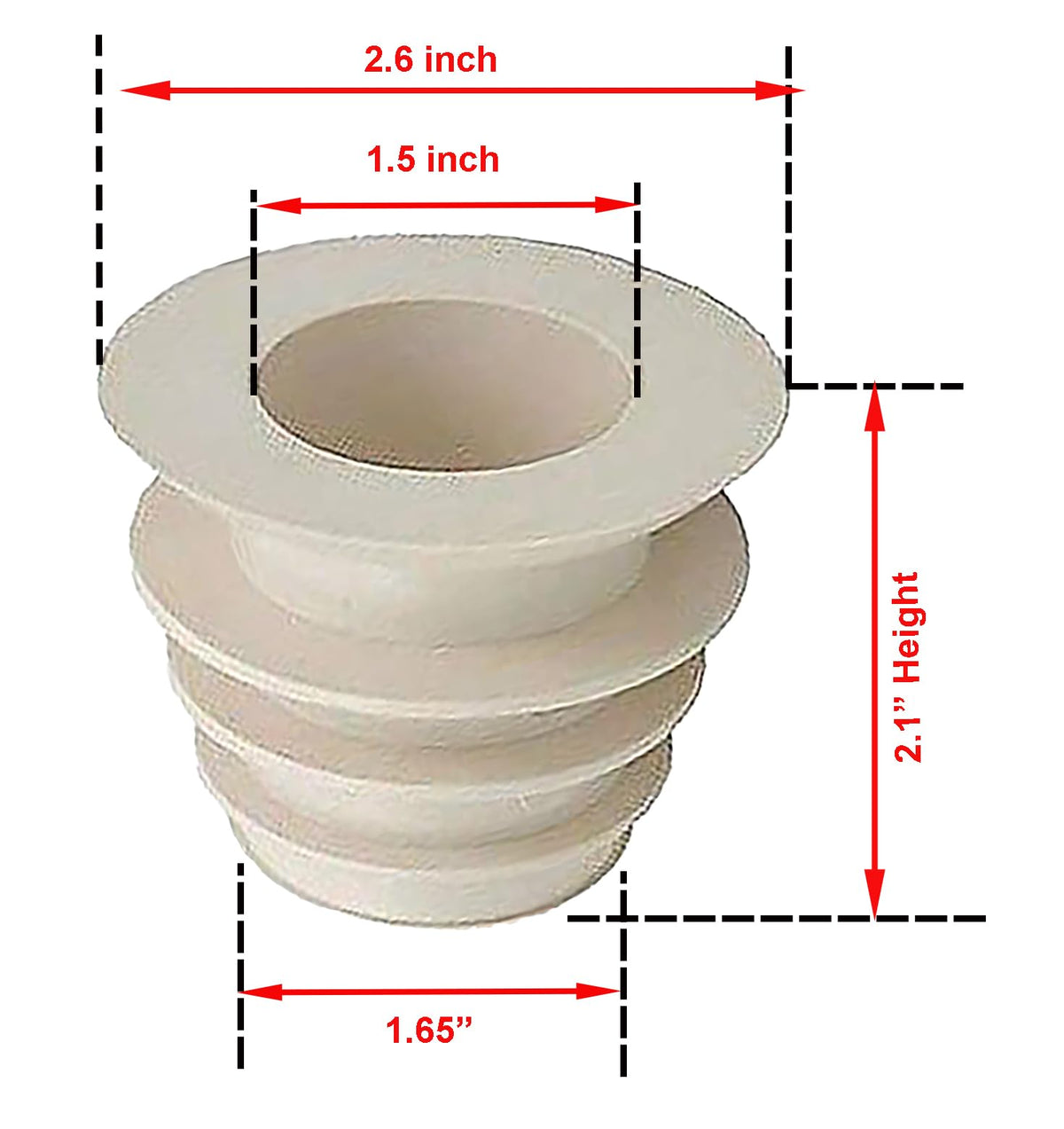 ATIE valve cuff cone inside-skimmer maintains strong suction and reduces leaks