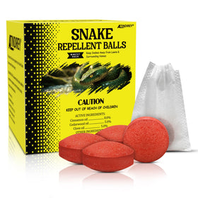 Atindirey snake-repellent-balls laid around a yard provide long-lasting outdoor protection.