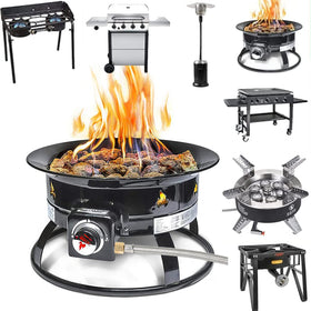 BBQ grill connection with ATKKE extension hose