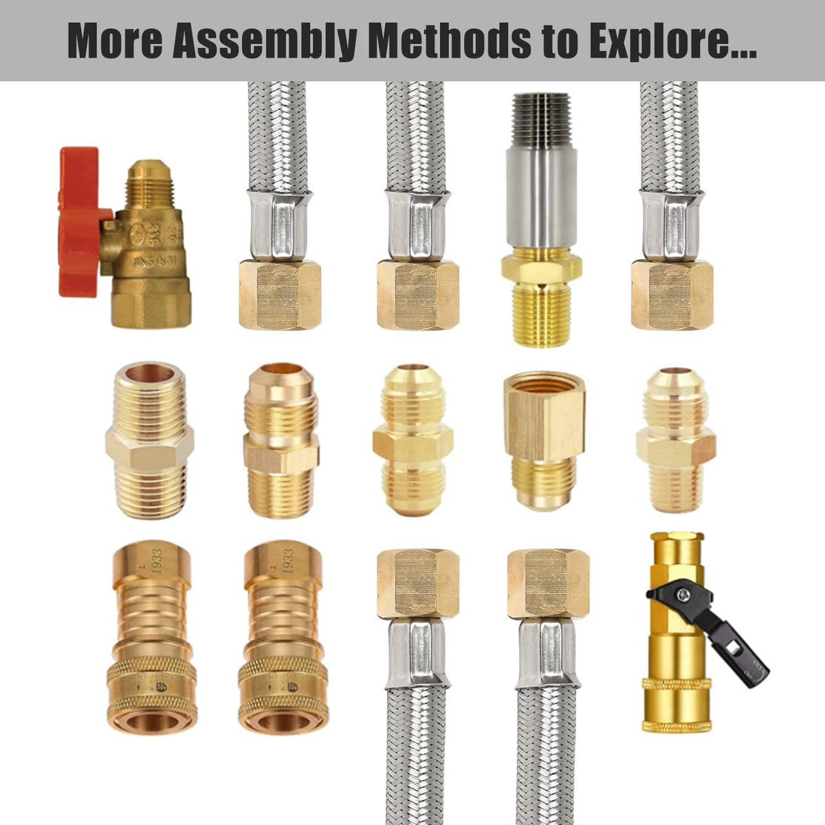 Adapters deliver secure connections for propane devices and appliances