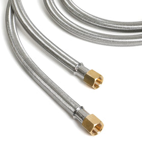 Propane heater setup with ATKKE hose and fittings