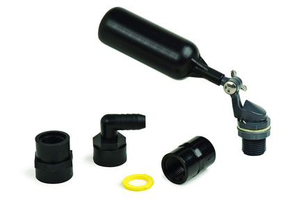Atlantic AF1000 auto-fill valve for water features maintains constant water level in skimmers, basins and fountains.