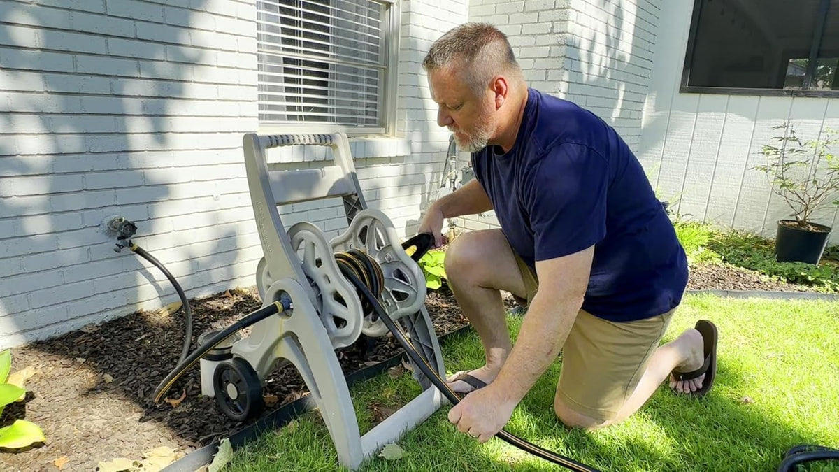 Atlantic hose cleaning deck to demonstrate versatile outdoor use.