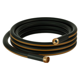 Atlantic heavy-duty garden hose 20 ft in black ideal for durable outdoor watering.