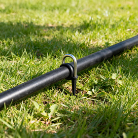 Atlantic stainless landscape stakes compact 4-inch length fits tight spaces.