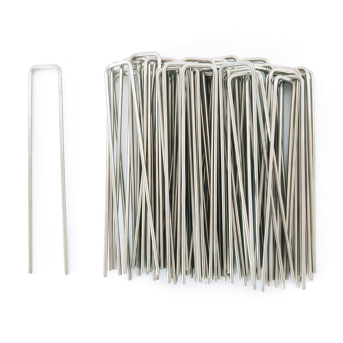 Atlantic Stainless Steel Landscape Stakes 6in square secure outdoor projects with rust resistance